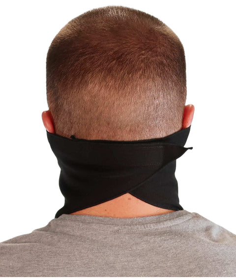 Cotton Biker Tri-Danna Face Mask: Style, Comfort and Protection - Solid Black - Tri-Danna Masks - Sparkling EARTH
