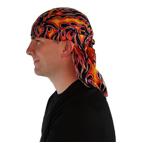 Desert Skull Cap: The Perfect Sun Protection for Outdoor Activities - Hot Rod Flames - Desert Skull Caps - Sparkling EARTH