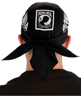 Classic Skull Cap - Screen Printed POW MIA with Flag on Black