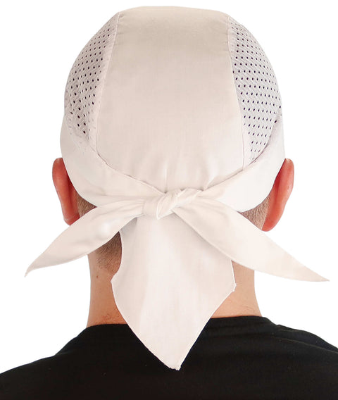 Breathable Cotton Skull Caps with Air Flow Side Panels – Ultimate Comfort - White Air Flow (Mesh Sides) - Classic Skull Caps - Sparkling EARTH