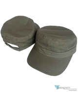 Adjustable Military Style Cadet Cap – 100% Cotton with Hook & Loop Closure - Solid Olive Cadet Caps