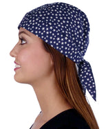 Skull Cap - Small Stars on Navy