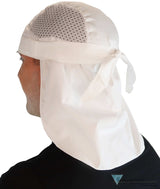 Airflow For Maximum Comfort: Desert Skull Cap - White (Mesh Sides) Caps