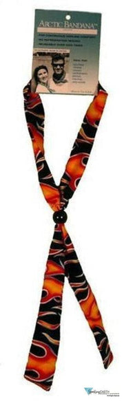 Arctic Bandana Neck Cooling Tie  - Hot Rod Flames - Sparkling EARTH