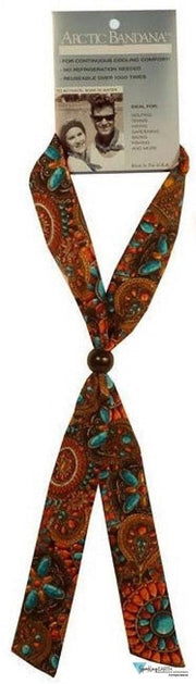 Arctic Bandana Neck Cooling Tie  - Indian Jewelry Coral - Sparkling EARTH
