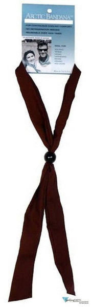 Arctic Bandana Neck Cooling Tie  - Solid Chocolate Brown - Sparkling EARTH
