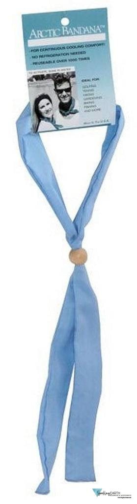 Arctic Bandana Neck Cooling Tie - Solid Sky Blue - Sparkling EARTH