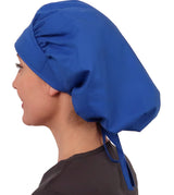Banded Bouffant Surgical Scrub Cap - Solid Royal Blue - Banded Bouffant Surgical Scrub Caps - Sparkling EARTH