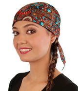 Classic Skull Cap - Indian Jewelry Coral