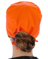 Surgical Scrub Cap  - Solid Orange - Surgical Scrub Caps - Sparkling EARTH