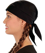 Embellished Classic Skull Cap - Black Skull Cap with Fleur De Lis Patch