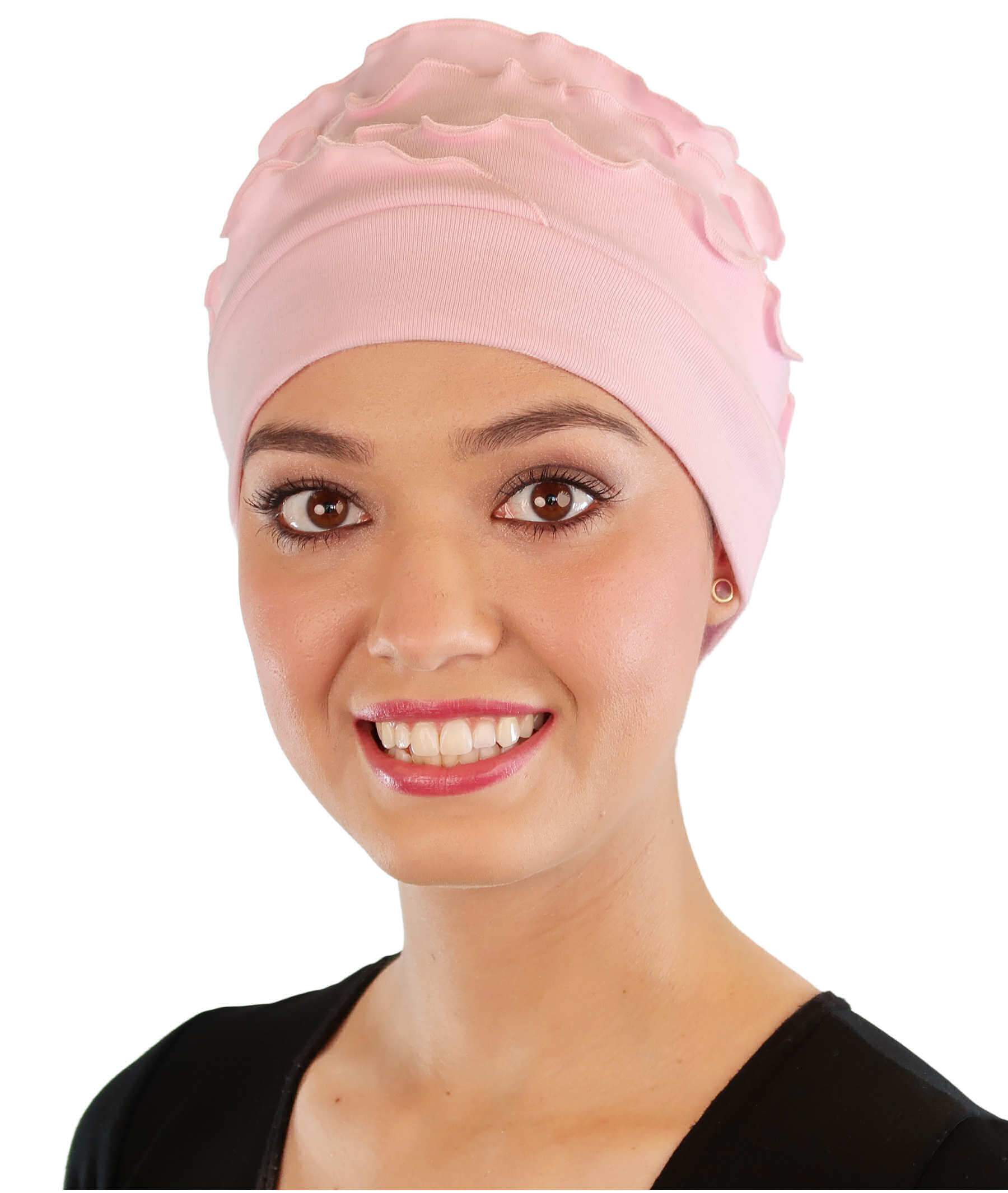 Sophia Ruffle Cap - Pink - Comfort Caps - Sparkling EARTH