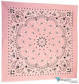 Bandana - Pink Paisley 22"x22" - Sparkling EARTH