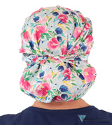 Banded Bouffant Ponytail Scrub Cap - Spring Has Sprung! Surgical Caps