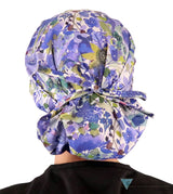 Banded Bouffant Ponytail Scrub Cap - Wildflower Meadow Surgical Caps