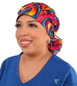 Banded Bouffant Surgical Scrub Cap - Captivating Colors - Banded Bouffant Surgical Scrub Caps - Sparkling EARTH