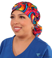 Banded Bouffant Surgical Scrub Cap - Captivating Colors - Banded Bouffant Surgical Scrub Caps - Sparkling EARTH