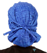 Banded Bouffant Surgical Scrub Cap - Dream Me Blues - Banded Bouffant Surgical Scrub Caps - Sparkling EARTH