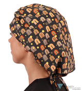 Banded Bouffant Surgical Scrub Cap - Radical Rainbows - Banded Bouffant Surgical Scrub Caps - Sparkling EARTH
