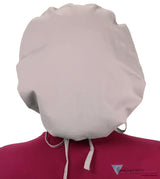 Banded Bouffant Surgical Scrub Cap - Solid Light Grey - Banded Bouffant Surgical Scrub Caps - Sparkling EARTH