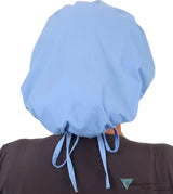 Banded Bouffant Surgical Scrub Cap - Solid Sky Blue - Banded Bouffant Surgical Scrub Caps - Sparkling EARTH
