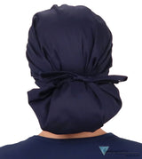 Banded Bouffant Surgical Scrub Cap - Superhero in Scrubs on Navy - Banded Bouffant Surgical Scrub Caps - Sparkling EARTH