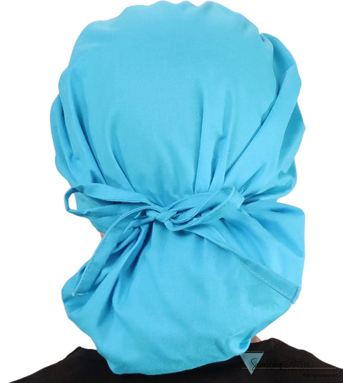 Banded Bouffant Surgical Scrub Cap - Peacock Blue Caps