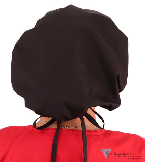 Banded Bouffant Surgical Scrub Cap - Red Beating Heart Caps