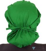 Banded Bouffant Surgical Scrub Cap - Solid Kelly Green Caps