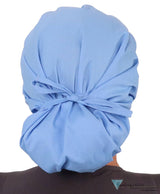 Banded Bouffant Surgical Scrub Cap - Solid Sky Blue - Sparkling EARTH