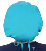 Banded Bouffant Surgical Scrub Cap - Solid Turquoise Caps