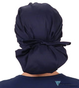 Banded Bouffant Surgical Scrub Cap - Superhero In Scrubs On Navy Caps