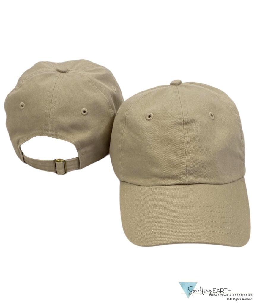 Baseball Cap - Solid Tan Caps