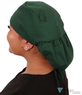 Big Hair Surgical Scrub Cap - Hunter Green - Big Hair Surgical Scrub Caps - Sparkling EARTH