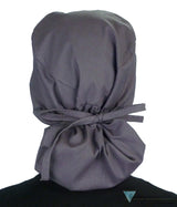 Big Hair Surgical Scrub Cap - Solid Grey - Big Hair Surgical Scrub Caps - Sparkling EARTH