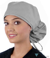 Big Hair Surgical Scrub Cap - Light Grey Caps