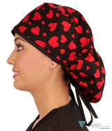 Big Hair - Sweethearts With Black Ties Surgical Scrub Caps