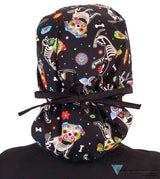 Big Hair - X - Ray Dogs with Black Ties Big Hair Surgical Scrub Caps
