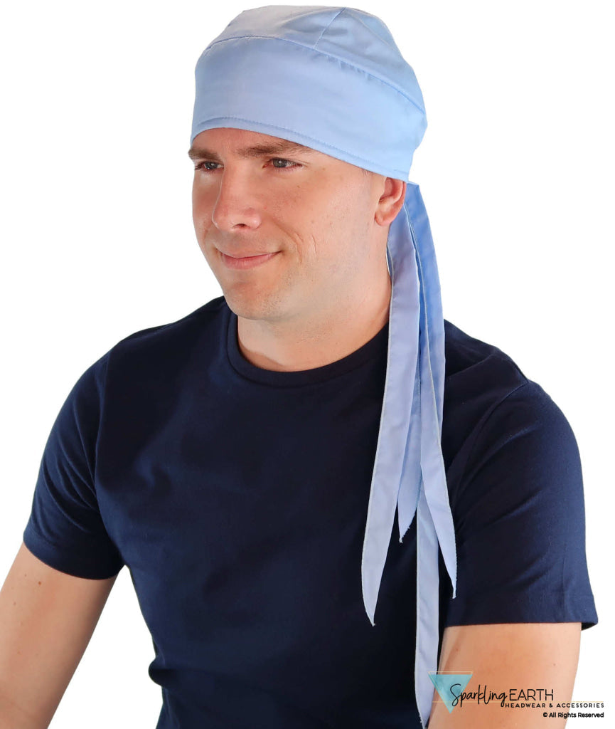 Bold Nicole Nomad 10 Skull Cap - Stylish for Bikers and Hair Loss - USA Made - Solid Sky Blue Nicole Nomad 10 Skull Caps