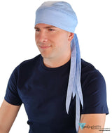 Bold Nicole Nomad 10 Skull Cap - Stylish for Bikers and Hair Loss - USA Made - Solid Sky Blue Nicole Nomad 10 Skull Caps