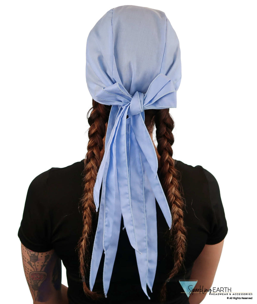 Bold Nicole Nomad 10 Skull Cap - Stylish for Bikers and Hair Loss - USA Made - Solid Sky Blue Nicole Nomad 10 Skull Caps