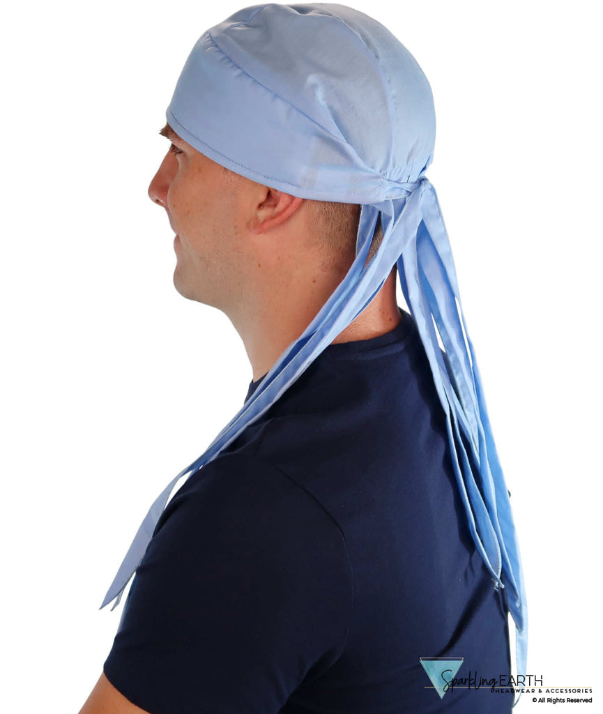 Bold Nicole Nomad 10 Skull Cap - Stylish for Bikers and Hair Loss - USA Made - Solid Sky Blue Nicole Nomad 10 Skull Caps