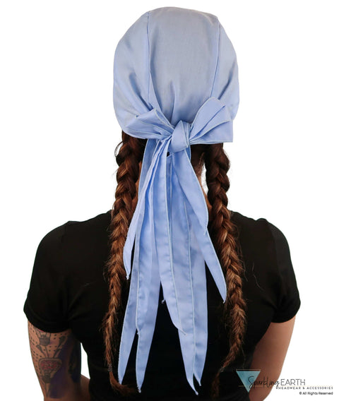 Bold Nicole Nomad 10 Skull Cap - Stylish for Bikers and Hair Loss - USA Made - Solid Sky Blue - Nicole Nomad 10 Skull Caps - Sparkling EARTH