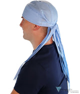 Bold Nicole Nomad 10 Skull Cap - Stylish for Bikers and Hair Loss - USA Made - Solid Sky Blue - Nicole Nomad 10 Skull Caps - Sparkling EARTH