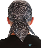 Breathable Cotton Skull Caps - Blazing Bandana Black Classic Skull Caps