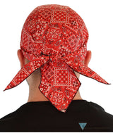 Breathable Cotton Skull Caps - Blazing Bandana Red - Classic Skull Caps - Sparkling EARTH