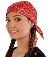 Breathable Cotton Skull Caps - Blazing Bandana Red Classic