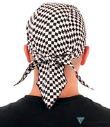 Breathable Cotton Skull Caps Checkered Flag Classic Skull Caps