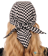 Breathable Cotton Skull Caps Checkered Flag Classic Skull Caps