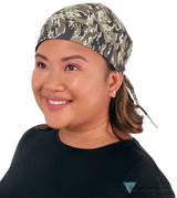 Breathable Cotton Skull Caps - Combat Camo - Classic Skull Caps - Sparkling EARTH